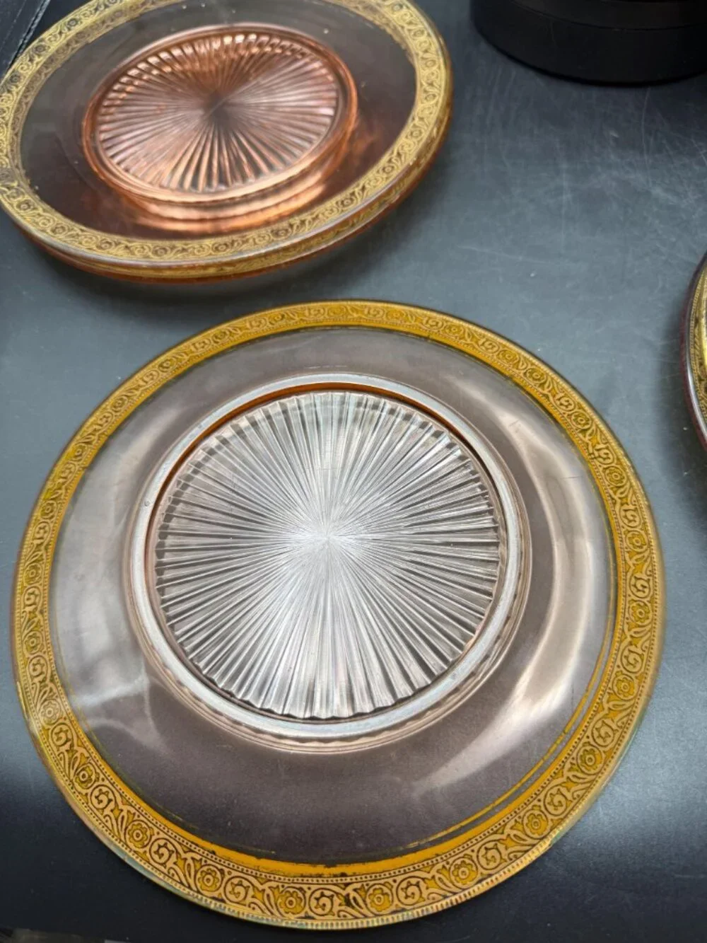Elegant Medallion n Rosette Salad Plates